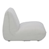 Moe's Home Collection Zeppelin Stone White Slipper Chair