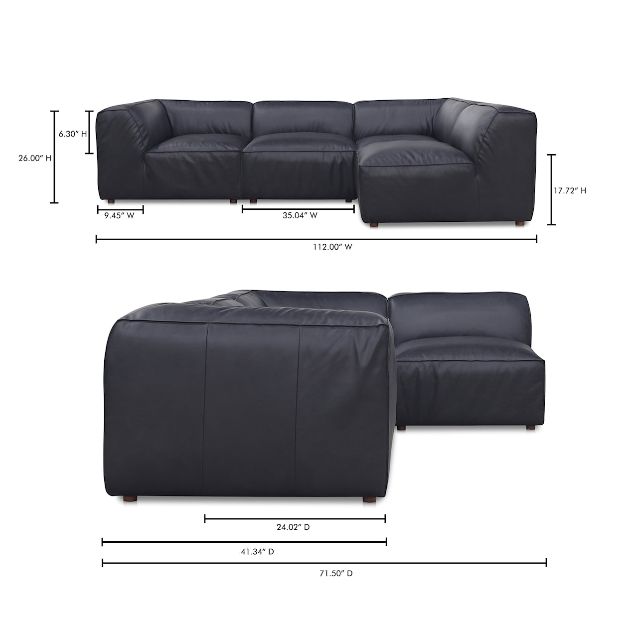 Moe's Home Collection Form Sectional Sofa