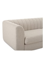 Moe's Home Collection Rosy Contemporary Sofa with Channel Tufting