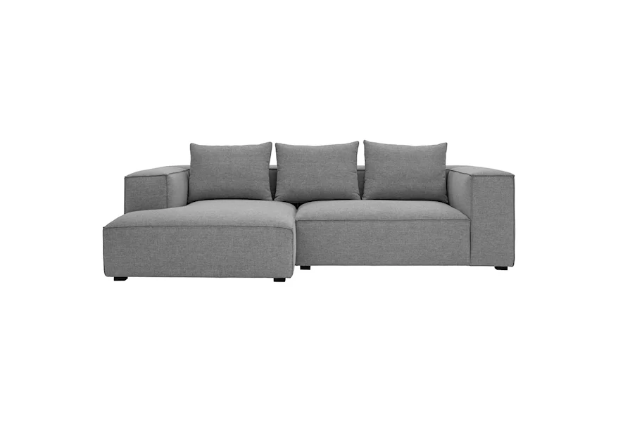 Basque 2-Piece Sectional with Left-Facing Chaise by Moe's Home Collection at Fashion Furniture