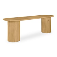 Contemporary Oval Dining Bench