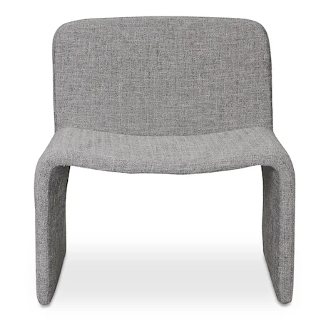 Contemporary Grey Upholstered Accent Chair