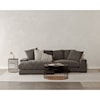 Moe's Home Collection Plunge Grey Sectional with Flip-Style Chaise