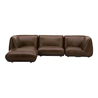 Mid-Century Modern 4-Piece Sectional Sofa