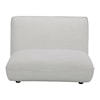 Moe's Home Collection Zeppelin Stone White Slipper Chair