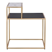 Contemporary Marble Side Table