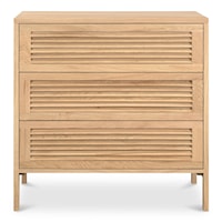 Contemporary 3-Drawer Nightstand