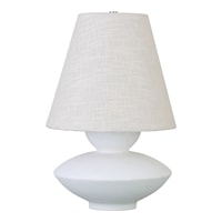 Contemporary Pearled White Table Lamp
