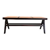 Moe's Home Collection Takashi Solid Elm Dark Brown Bench