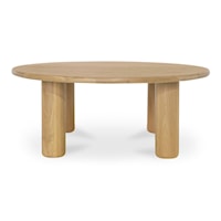 Contemporary Oak Coffee Table with Kiln-Dried Frame