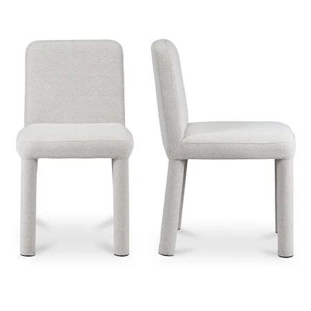 Contemporary Fully Upholstered Dining Chair Set