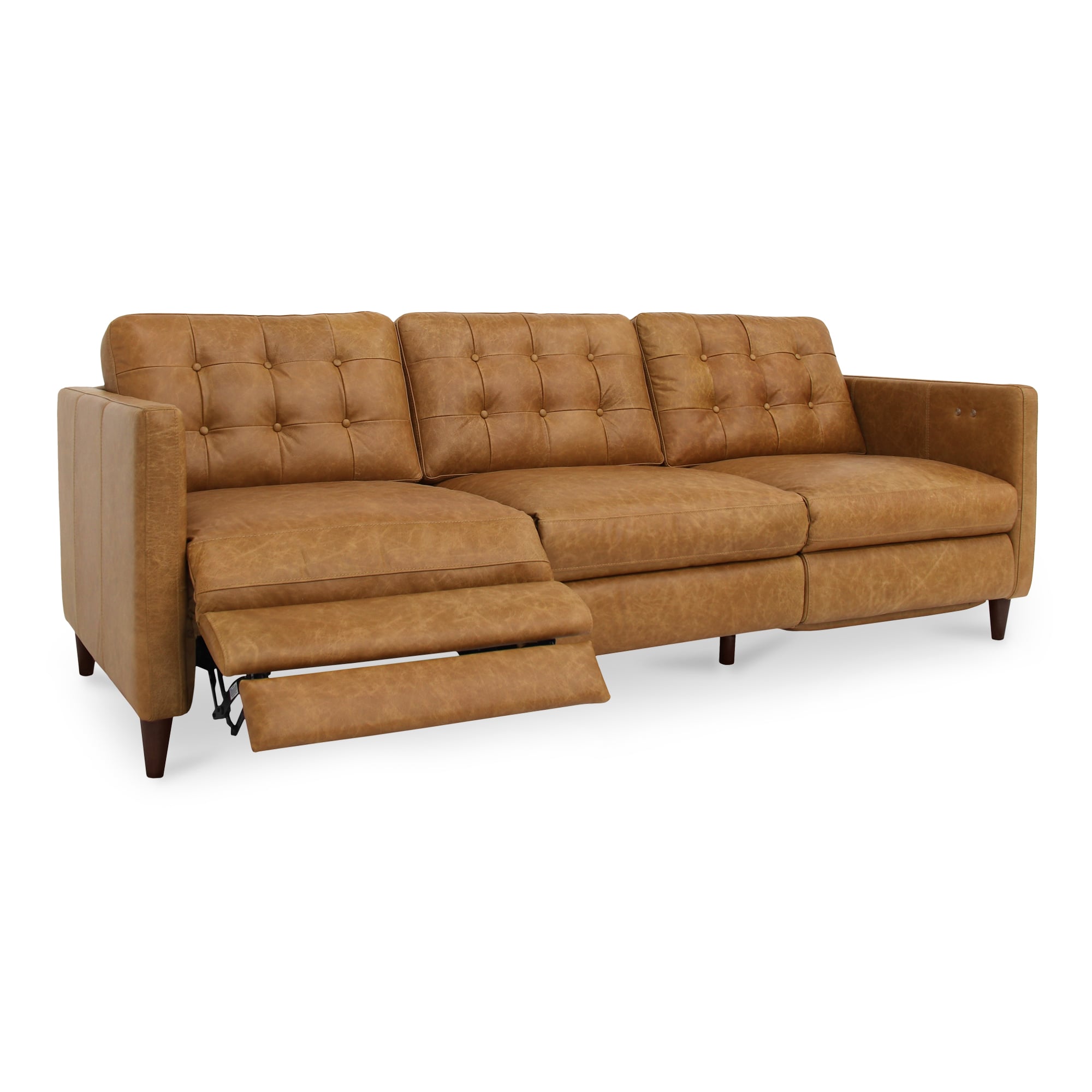 Moe's Home Collection Bridgers Leather Power Reclining Sofa