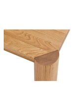 Moe's Home Collection Post Contemporary Rectangular Small Solid Oak Dining Table