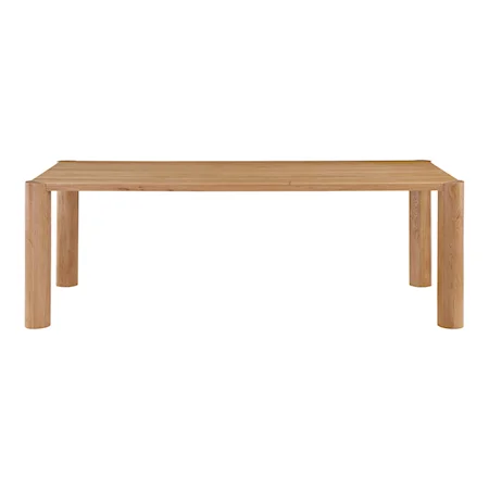 Contemporary Rectangular Small Solid Oak Dining Table