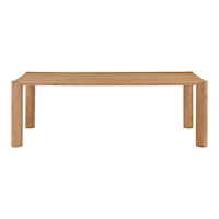 Contemporary Rectangular Small Solid Oak Dining Table