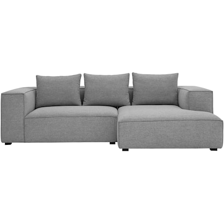 2-Piece Sectional with Right-Facing Chaise