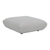 Moe's Home Collection Zeppelin Stone White Ottoman 