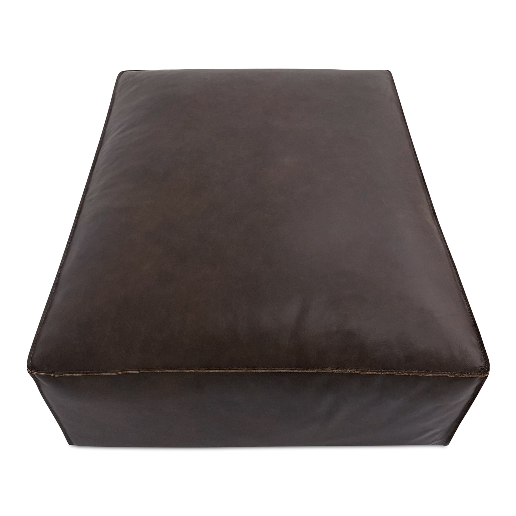 Moe's Home Collection Form Leather Ottoman