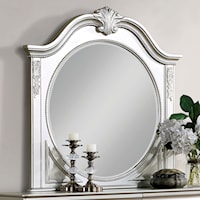 Transitional Arched Bell-shaped Dresser Mirror