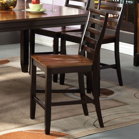 Two-Tone Counter Height Dining Chair