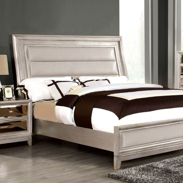 Furniture of America Golva Contemporary California King Bed with Padded