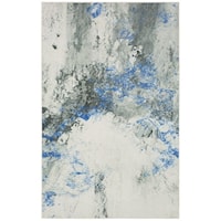 Contemporary Polyester Rug with Latex Backing