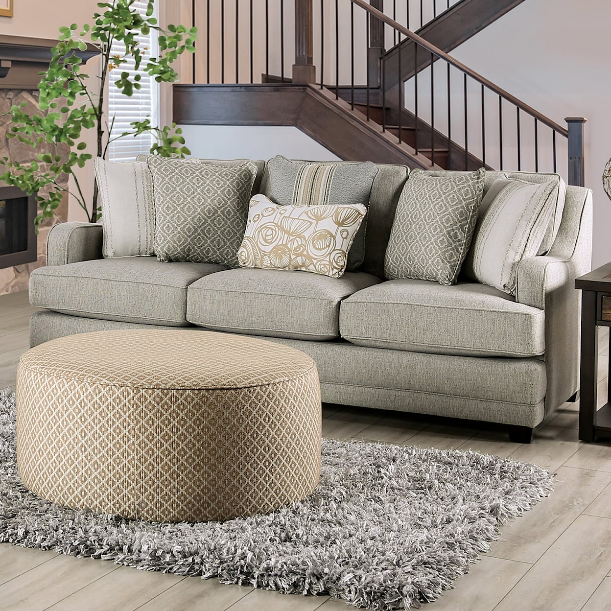 Furniture of America - FOA Stephney Sofa + Loveseat