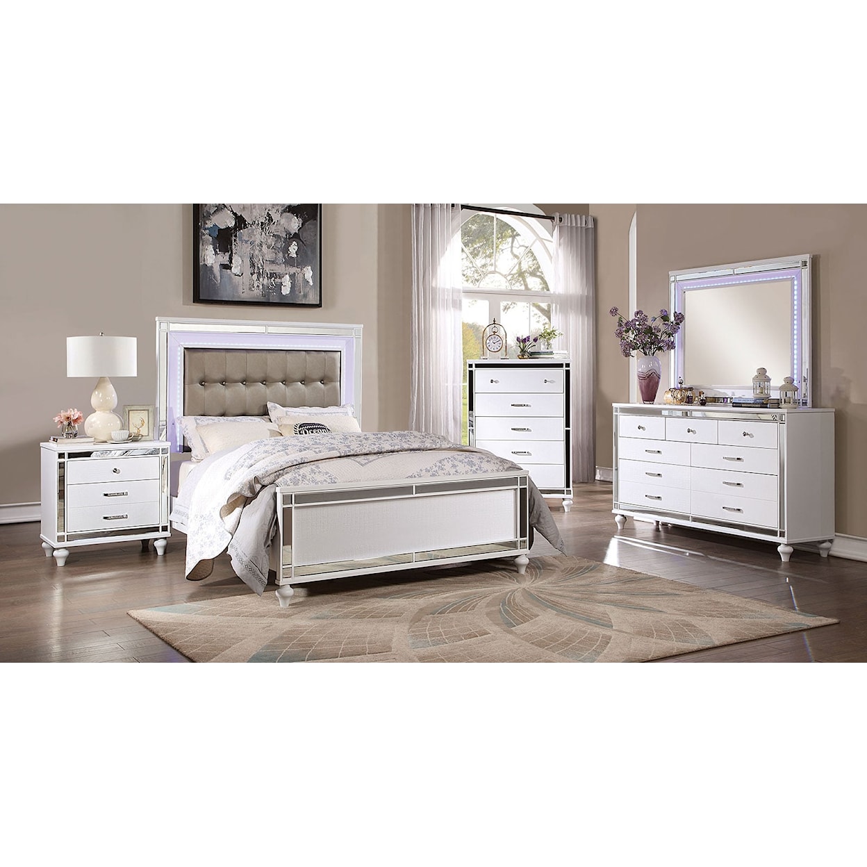 Furniture of America - FOA Brachium 5-Piece Queen Bedroom Set