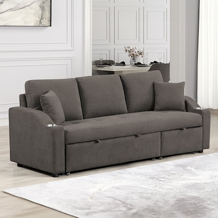 Sleeper Sofa W/ Cupholder