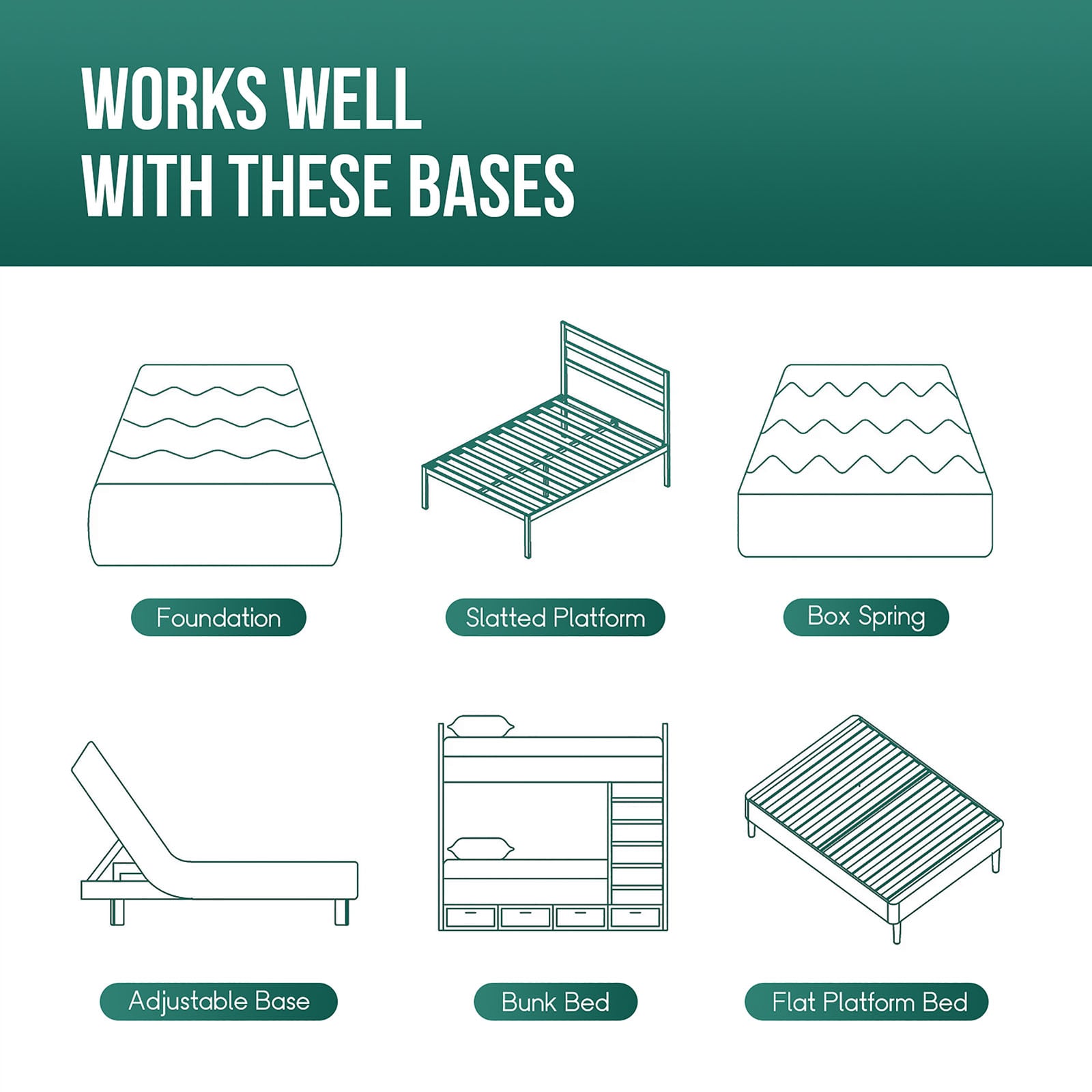 6" Full Memory Foam Mattress