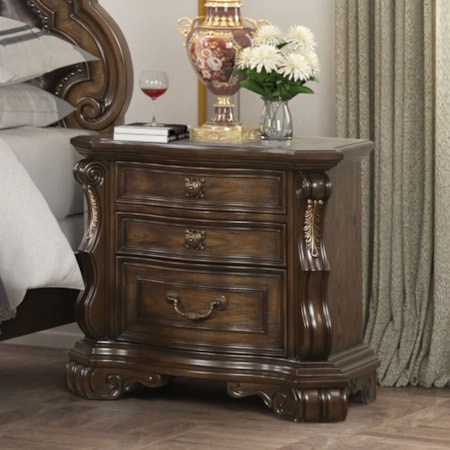 3-Drawer Nightstand