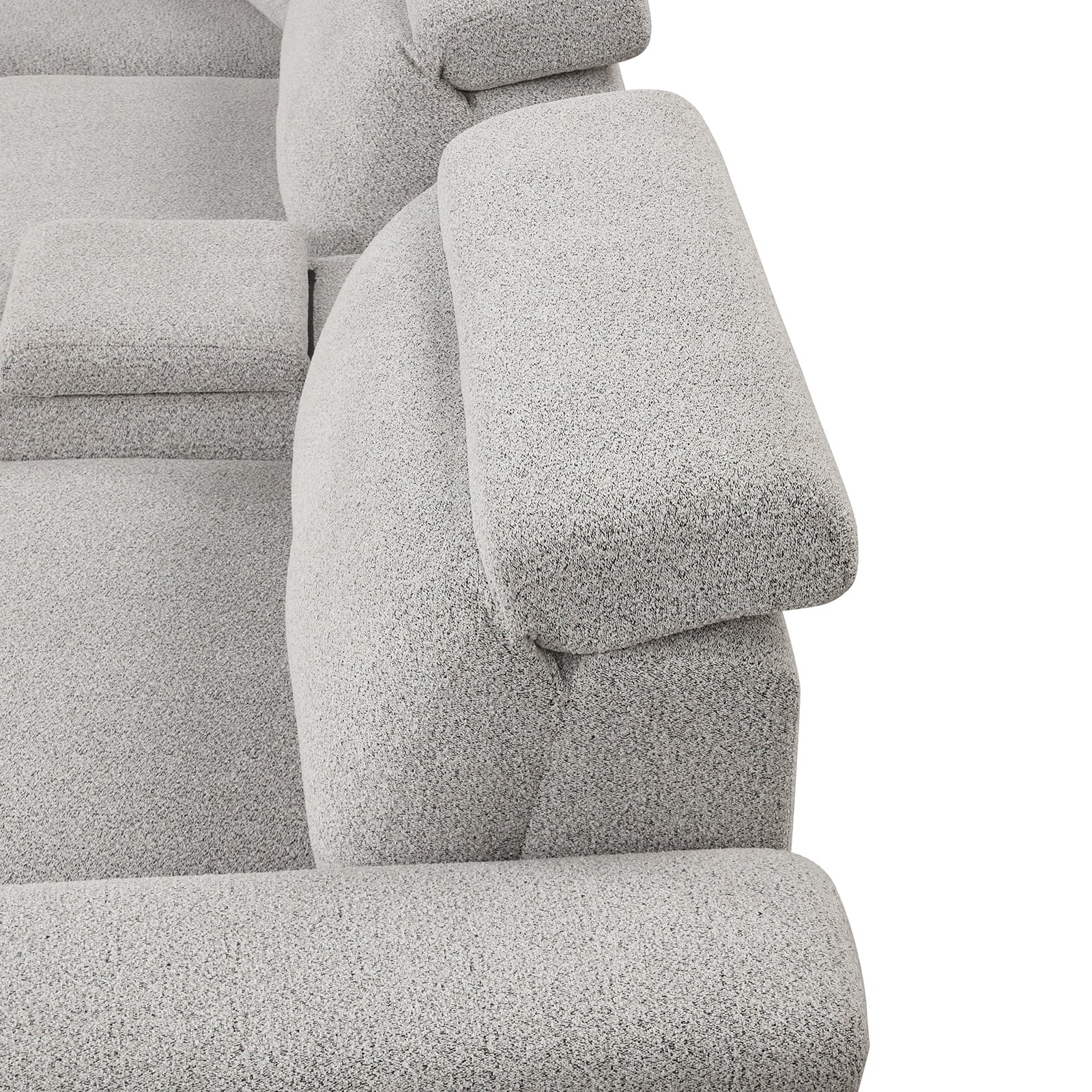 Furniture of America Hieronimus Power Sectional with Adjustable Headrest