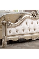 Furniture of America Rosalind Transitional Upholstered Queen Bed