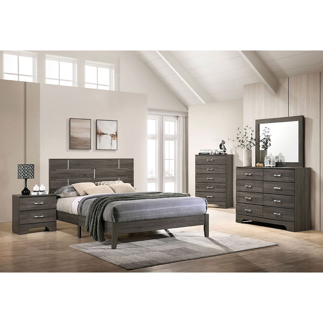 Furniture of America Richterswil 5-Piece Queen Bedroom Set