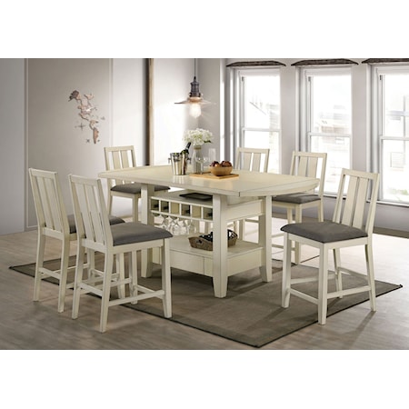 Counter-Height Dining Table with Storage