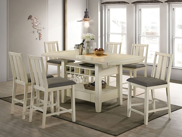 7-Piece Counter Height Dining Set