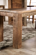Furniture of America Galanthus Rustic Solid Wood Dining Bench