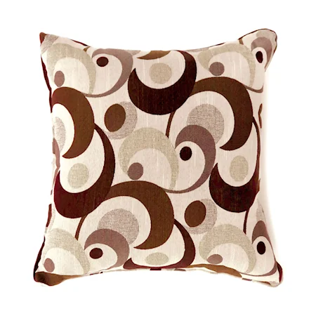 Set of Two 17" X 17" Pillows, Brown