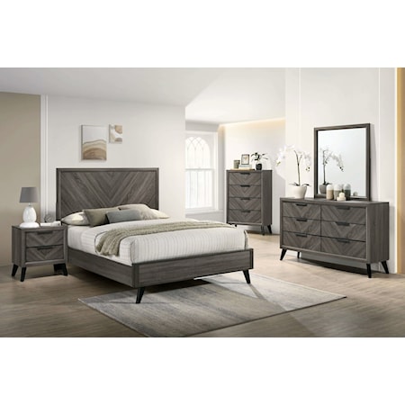 5 Pc. Queen Bedroom Set W/ 2Ns