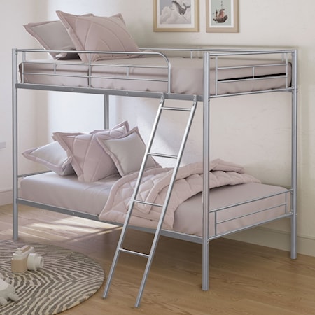 Twin over Twin Metal Bunk Bed