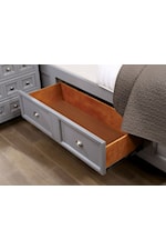Furniture of America - FOA Castlile Transitional King Bed with Underbed Drawers