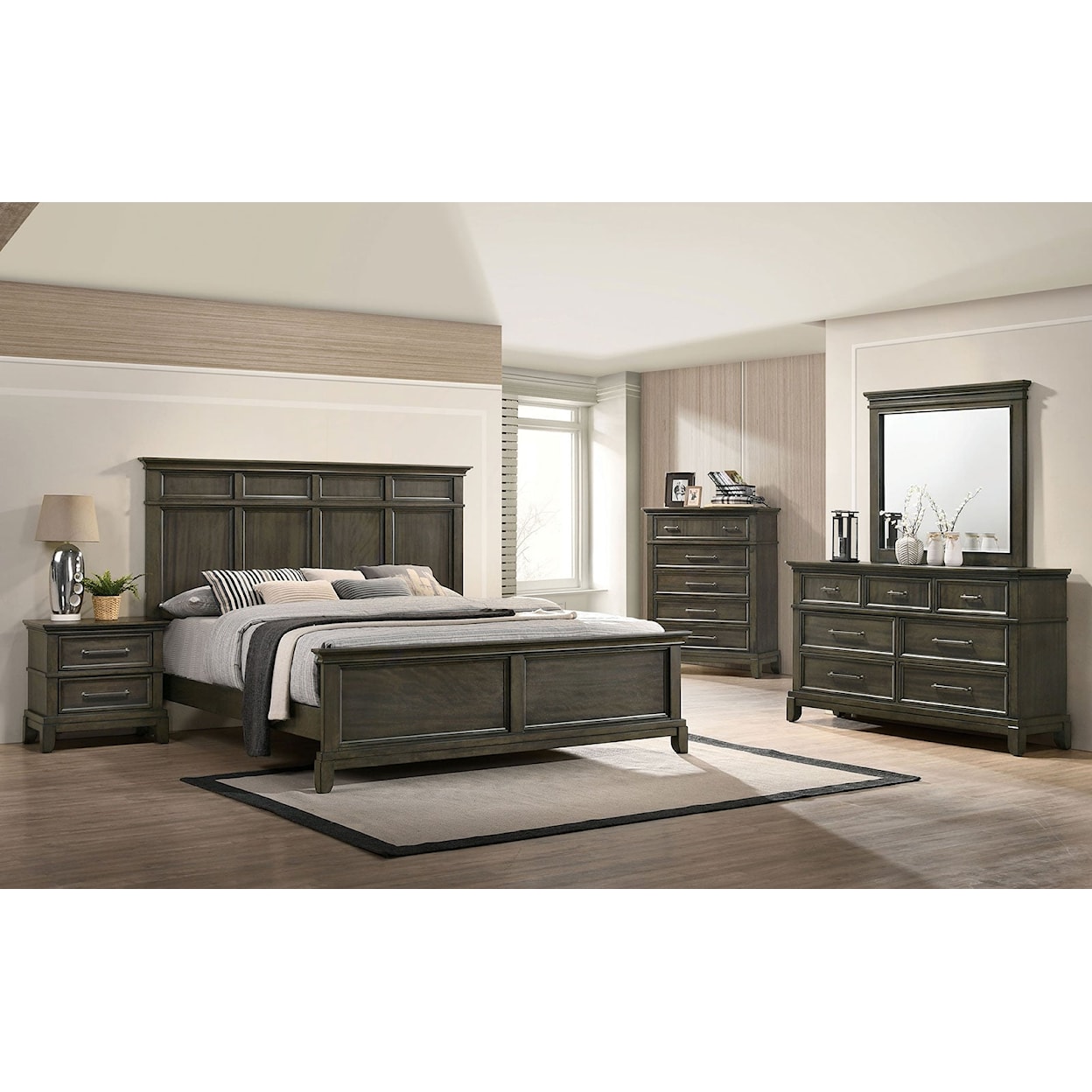 Furniture of America - FOA Houston 4-Piece Queen Bedroom Set