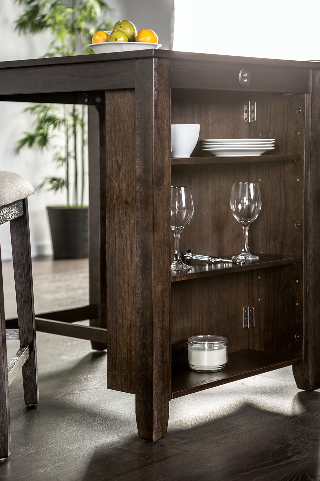 3-Piece Counter Height Table Set