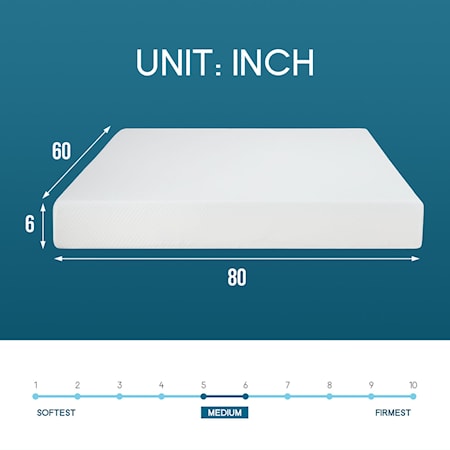 6&quot; Queen Memory Foam Mattress