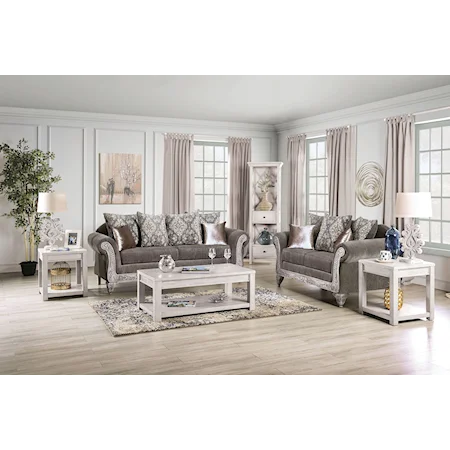 Traditional 2-Piece Living Room Set