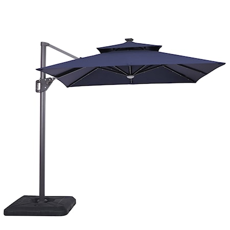 8&apos; Cantilever Umbrella with LED and Base