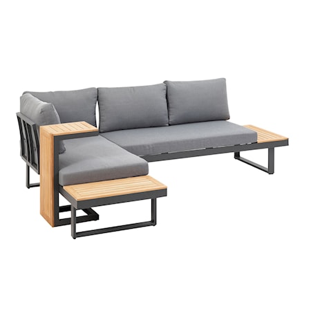 Modular Sectional with Attached Tables