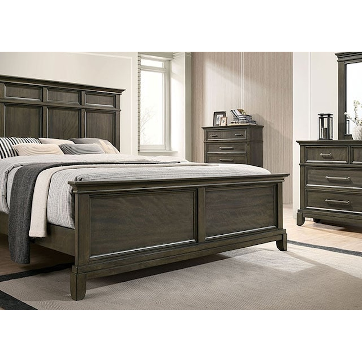 Furniture of America Houston King Panel Bed