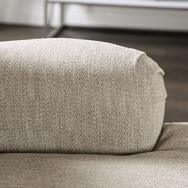 Furniture of America Salisbury Accent Chair with Round Bun Legs