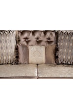 Furniture of America Albacete Traditional Sofa with Carved Wood Details